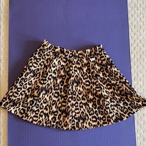 Cheetah print mini skirt